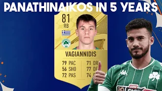 Panathinaikos fifa cards in 5 years