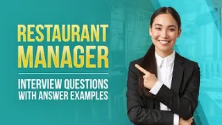 Restaurant Manager Interview Questions with Answer Examples