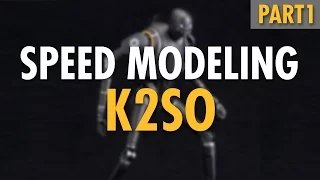 3D Speed Modeling : K-2SO (Rogue One) | Cinema 4D | #1