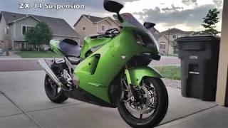 ZX12R vs GSXR-1000 one mile race!