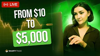 LIVE TRADING 🔴 Turn $10 into $5000 🔥  Crypto trading strategy | SmartyTrade 🤑