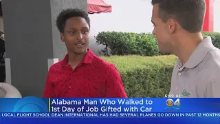 Man Who Walked To Work Gifted A Car