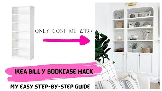 Ikea Billy Bookcase Hack (Cost Me £197) - My Easy Fitted Bookcase Guide