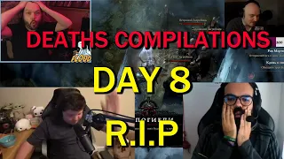 All Diablo IV Streamers Deaths Hardcore Compilation Day 8