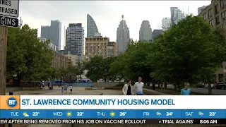 Where does St. Lawrence's community housing model stand now?