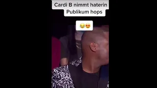 cardi B takes Haiterin in the audience