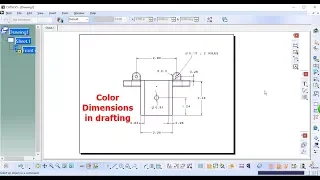 49.Catia V5-6R2017 - Setting Color Dimensions in Drafting