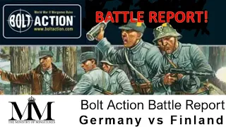 Bolt Action Battle Report: Germans vs Finnish, 1200 points.