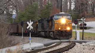 Heavy CSX Coal Train in the North Carolina Mountains!