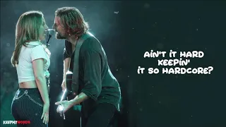 Lady Gaga & Bradley Cooper - Shallow ( Lyrics Video )