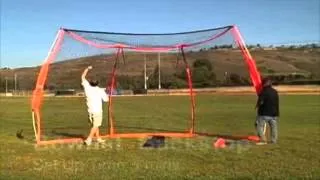 Bow Net Portable Backstop BOWBS Setup and Breakdown