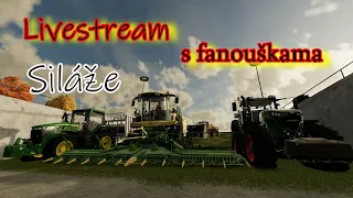 FS22 , Livestream,Agro Synkov - siláže s fanouškama