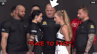 ZUSJE  VS MARTI RENTI | WAŻENIE I FACE TO FACE  FAME MMA 12