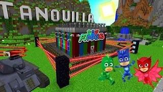 HACEMOS LA CASA MÁS SEGURA DE LOS PJ MASKS EN MINECRAFT 🍼