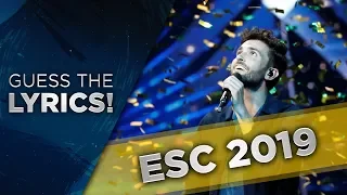 Eurovision 2019 | Guess the LYRICS