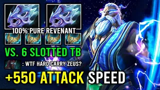 +550 ATTACK SPEED Unlimited Lightning Hard Carry Zeus Vs 6 Slotted Pro Terrorblade Dota 2