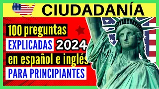 100 preguntas (explicadas) de ciudadanía americana en inglés y español 2024 - el método GPS