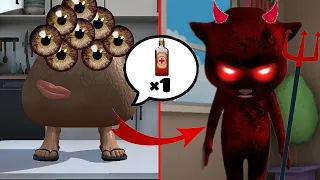 What if Talking Juan and PEU RTX drink poison | Juan became a Demon | Peu RTX Update