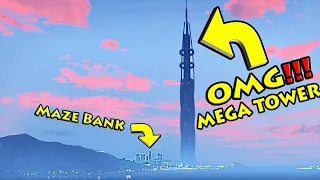 Jumping Off Insane MEGA SPACE TOWER - GTA 5 Mods Gameplay!