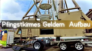 Pfingstkirmes Geldern Aufbau 2024 4K.