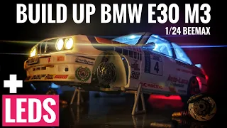🛠️ Montando BMW E30 M3 Beemax 1/24 Built UP + LED's