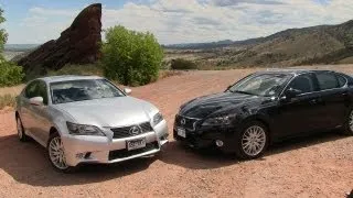 2013 Lexus GS 350 vs GS450h 0-60 MPH Mashup Review