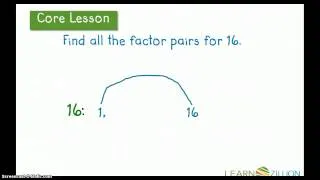 M.4.OA.4.A (Finding Factors - Factor Rainbows)