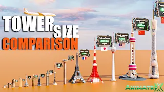 Tallest Tower Size comparison | Tower Size comparison | 3D comparison | 60fps