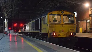 Trains at Preston (01/02/2024) (ft 66032, GBRF Platform 7, 66 Light Move & More)