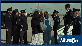 Vice President Kamala Harris arrives in Colorado Springs