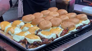 Bazar ramadhan ttdi (Taman Tun Dr Ismail) burger grill cheese Malaysia street food Kuala Lumpur 2022