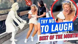 Best of the Month 😂💃😂 Human Statue Prank Part 1