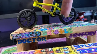 I Tried Tech Deck Finger BMX | We The People - FingerBike Initial Review & Tricks