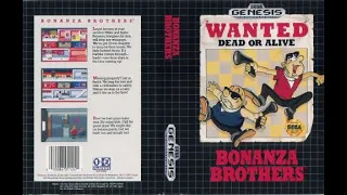 Bonanza Bros (Sega Genesis) - 1 Player Mode (Mobo Brother) Full Gameplay