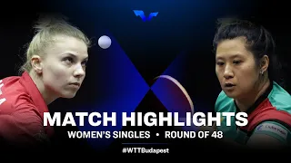 Adina Diaconu vs Jieni Shao | WS | WTT Star Contender European Summer Series 2022 (R48)