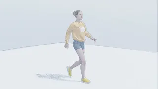 Walk cycle - hand drawn over rendered animation