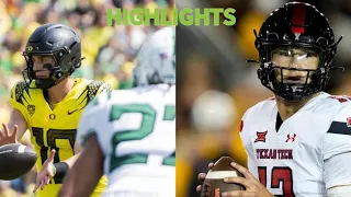 #13 Oregon vs Texas Tech Highlights | 2023 College Football Week 2
