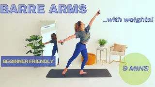 Standing Barre Arms! Long and Lean Dancer Arms with Light Weights!