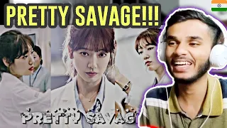 Pretty Savage ft. Park Shin Hye  Indian Reaction