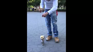 Stix the marionette in Washington Square Park