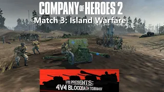 Company of Heroes 2: 4v4 Blood Bath Tournament // Match 3: Steppes Island Warfare