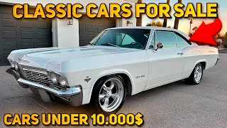 15 Unique Classic Cars Under $10,000 Available on Facebook Marketplace! Low Price Cars!