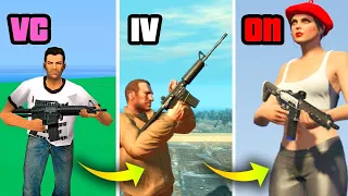 M4 in GTA Games (Evolution)