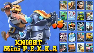 Mini P.E.K.K.A + KNIGHT vs All Cards| Clash Royale - Royal OVS