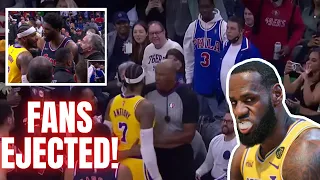 Carmelo Anthony Gets Fans Ejected From Game Because He's Soft | Learned From Beta Lebron James!