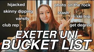 EXETER UNIVERSITY BUCKET LIST | things to do before you leave!