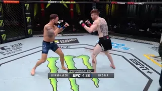 Cory Sandhagen vs Frankie Edgar Flying Knee K.O. Slow Motion