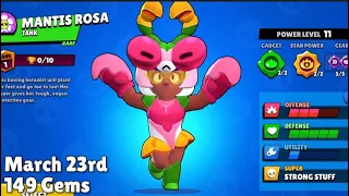 Mantis Rosa Overview, Winning And Losing Animation And Cost-Brawl Stars