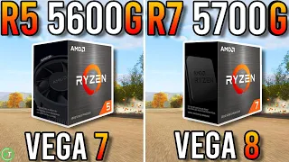 Ryzen 5 5600G vs Ryzen 7 5700G - RX Vega 7 vs RX Vega 8