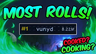 IS THE NUMBER 1 PLAYER COOKED OR COOKING? (8 MILLION+ ROLLS!) | Sol's RNG